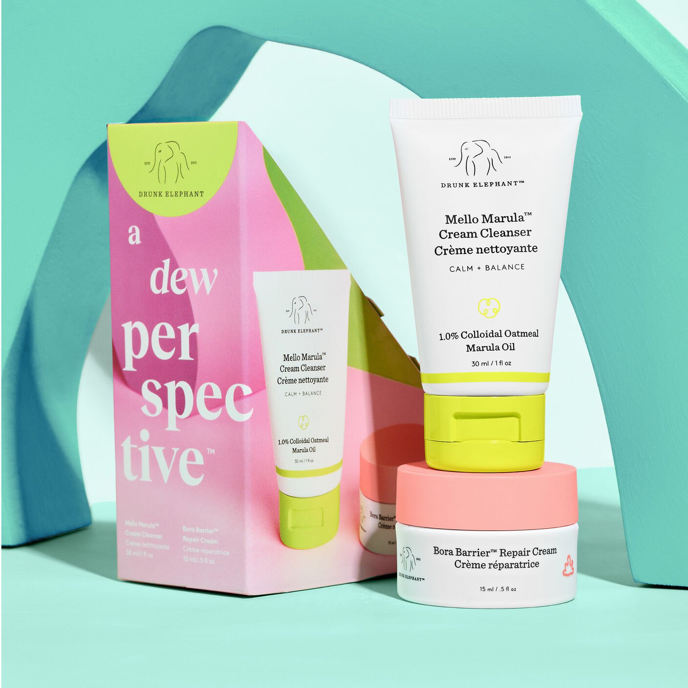 Soothing and nourishing travel-size skincare kit | Drunk Elephant