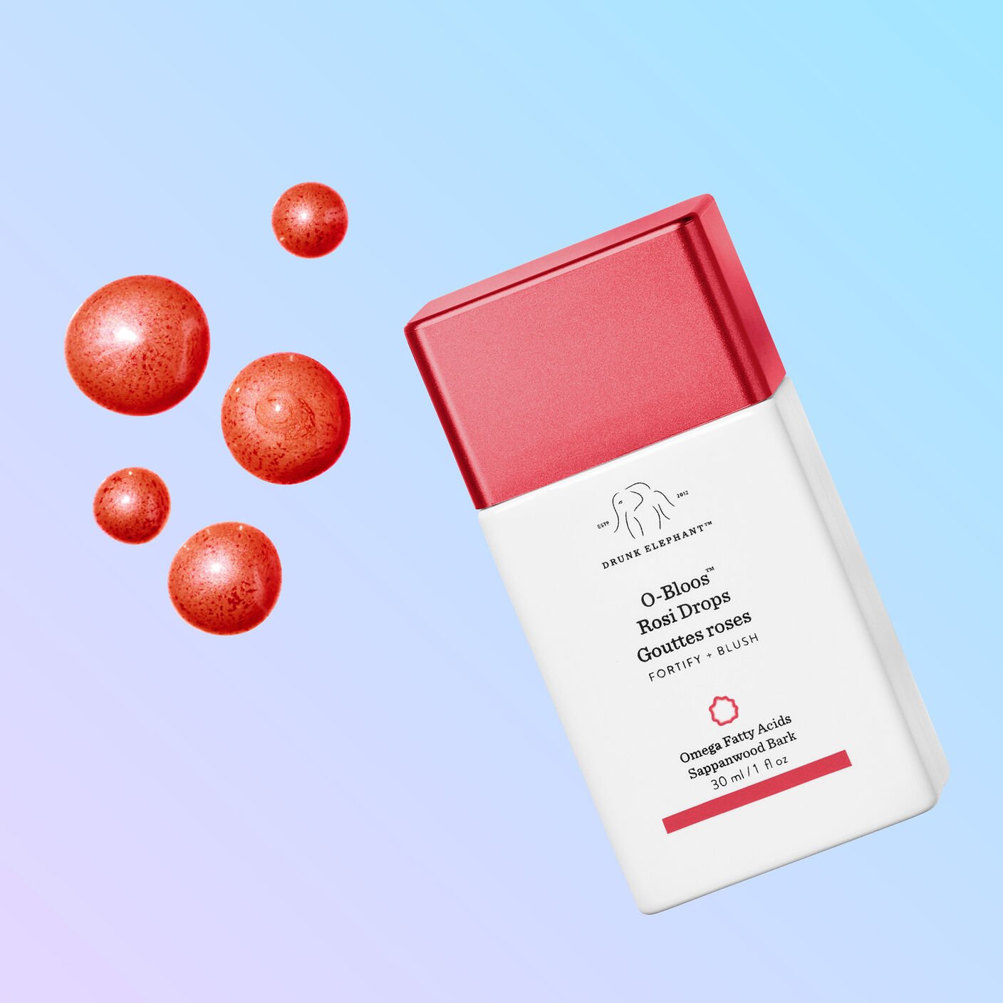 Omega-infused rosy tinted serum drops | Drunk Elephant
